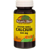 Nature's Blend tablettes calcium 500 mg – 100 comprimés pour usage pratique.