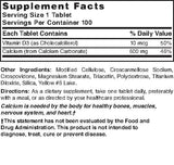 Nature's Blend comprimés calcium D3, présentation pratique pour la routine journalière