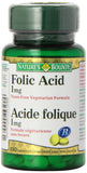 Nature's Bounty Acide folique 1 mg, bouteille, soutien potentiel au développement prénatal
