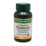 Nature's Bounty Acidophilus – bouteille, soutien digestif potentiel.