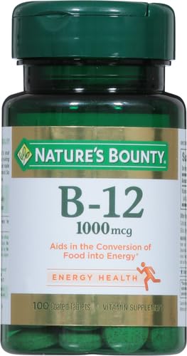 Nature's Bounty B12 1000 mcg – tablette en main, prise facile au quotidien.