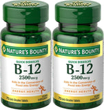 Nature's Bounty B12 dissolution rapide goût cerise, comprimé à placer sous la langue.