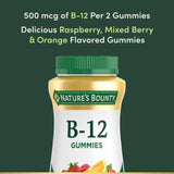 Gommes B12 Nature's Bounty, dosage quotidien pratique et naturel