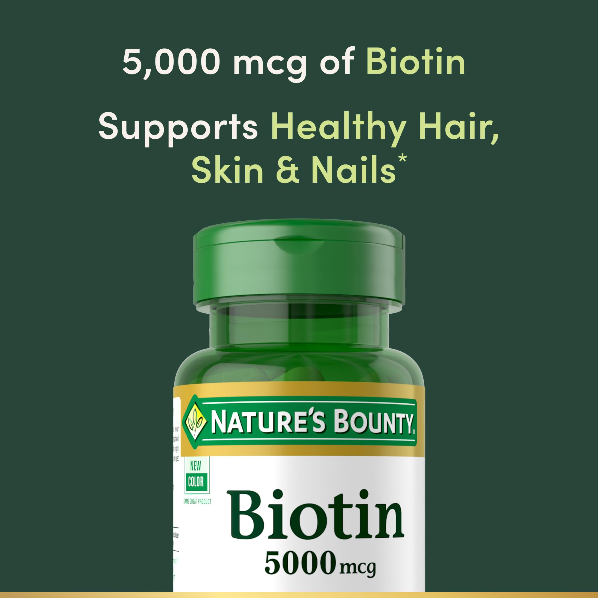 Biotine Nature's Bounty et métabolisme des nutriments, énergie potentielle