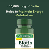 Nature's Bounty Biotin: énergie et métabolisme via libération rapide.