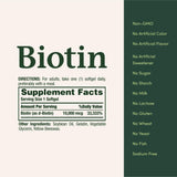 Nature's Bounty Biotin: routine beauté quotidienne et énergie légère.