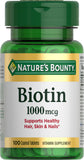 Nature's Bounty Biotine – bouteille, soutien potentiel du métabolisme et énergie