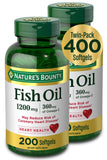 Nature's Bounty huile-poisson, bouteille de gélules sans odeur, usage quotidien.