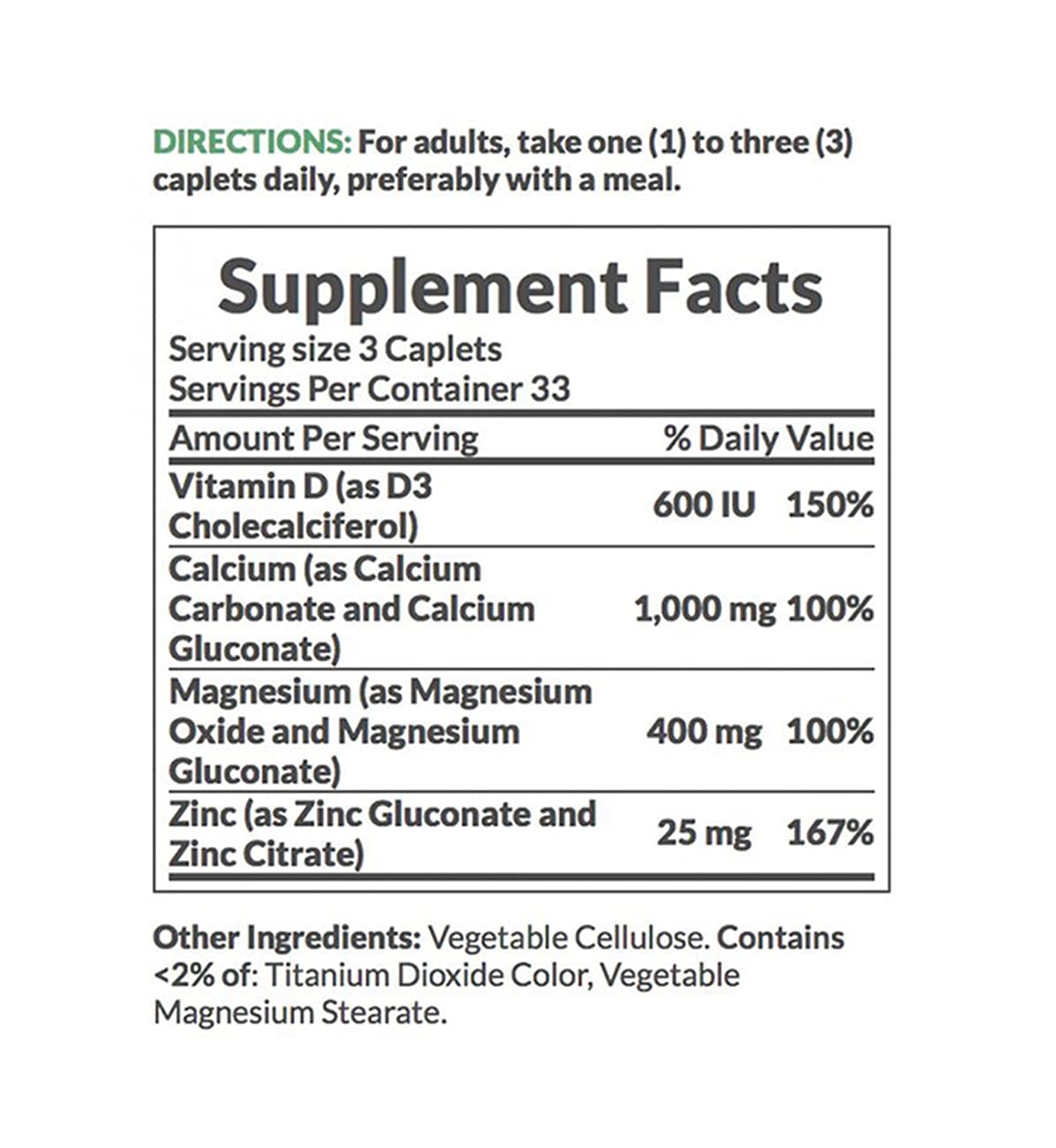 Nature's Bounty Calcium Magnésium Zinc — lot de 6 bouteilles visibles, solution pratique pour la routine familiale