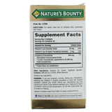 Étiquette Nature's Bounty canneberge vitamine C 100 mg, informations claires