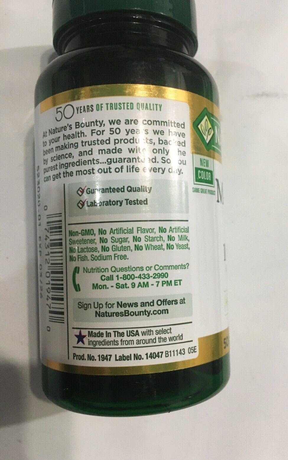 Nature's Bounty Chardon-Marie 1000 mg, emballage portable, idéal pour le voyage
