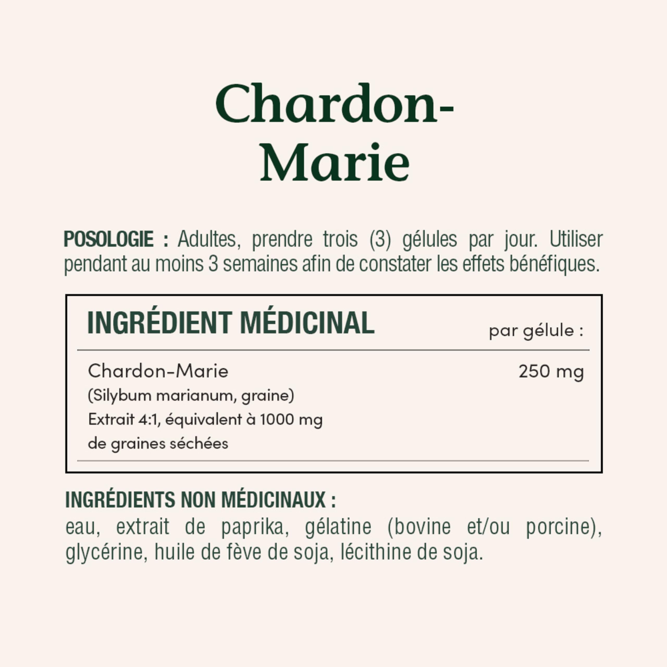 Nature's Bounty Chardon-Marie, dose quotidienne simple, pratique pour une routine personnelle.