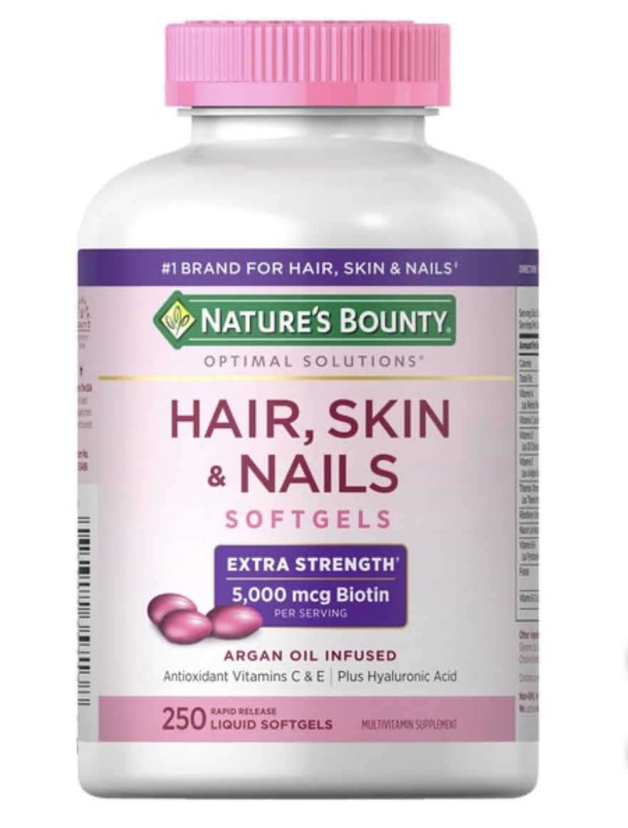 Nature's Bounty cheveux brillance bouteille — aide à renforcer la vitalité capillaire et l'éclat