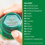 Nature's Bounty picolinate de chrome 800 mcg, bouteille adaptée à la prise quotidienne.
