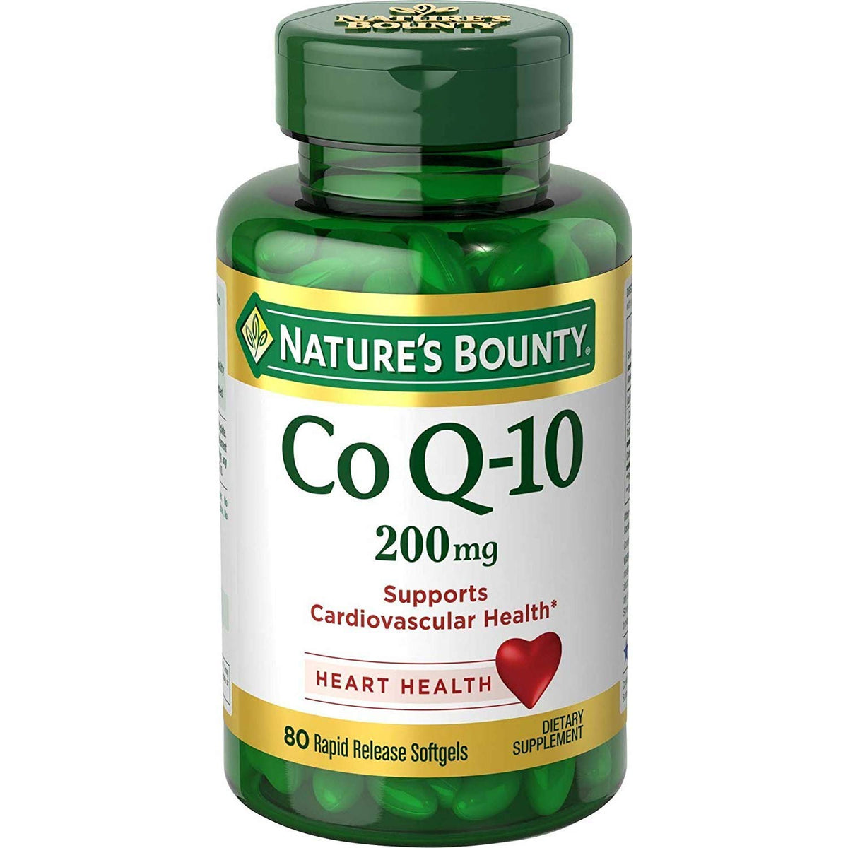 Nature's Bounty CoQ-10 Extra Strength 200 mg, emballage triple, énergie potentielle.