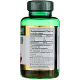 Nature's Bounty CoQ-10: étiquette lisible et information de dosage.