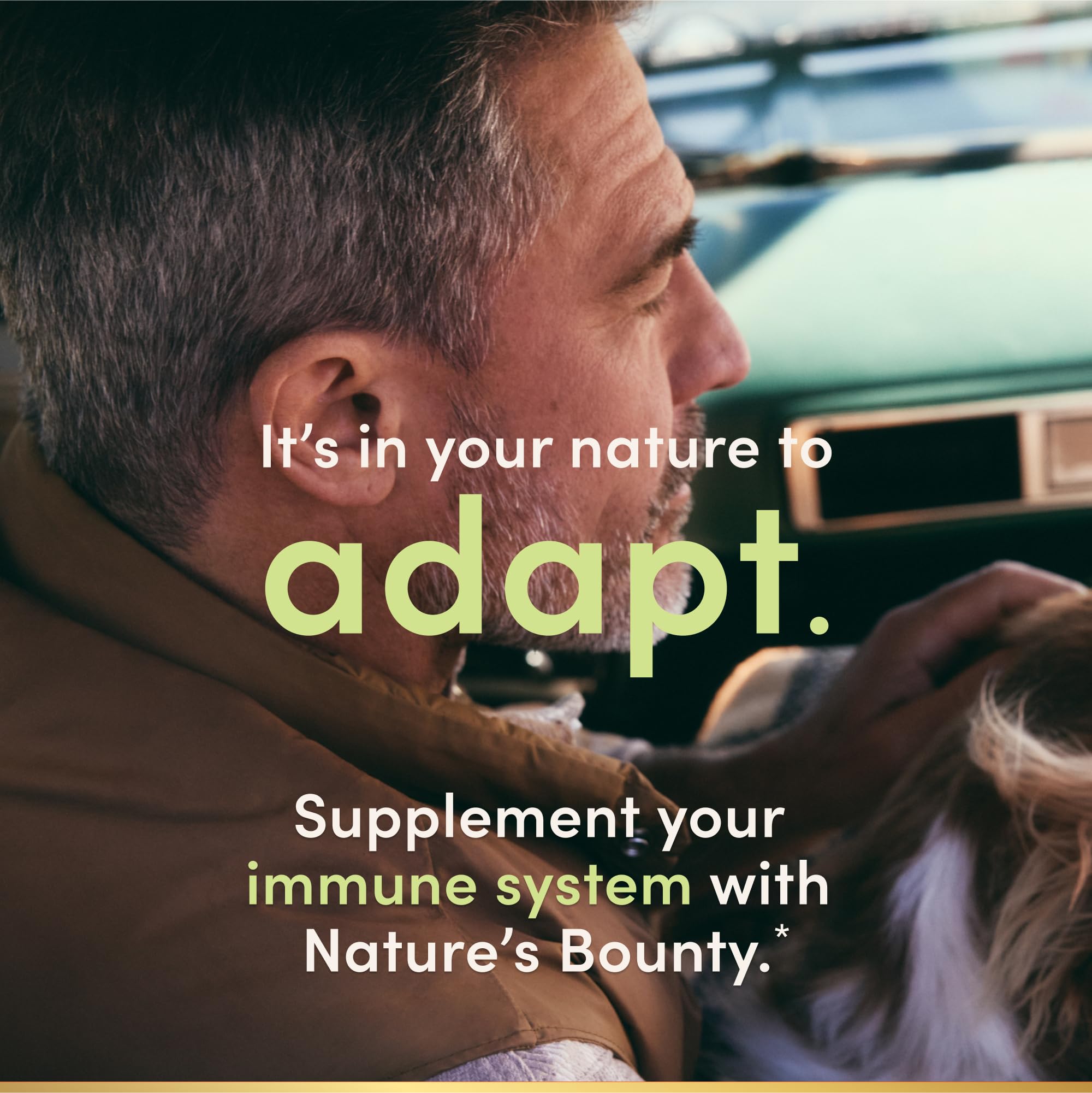 Prise quotidienne avec Nature's Bounty D3 1000 UI pour une routine.