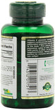 Nature's Bounty E-400IU D-Alpha, étiquette produit montrant les informations clés