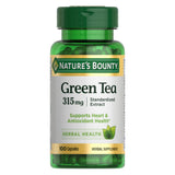 Nature's Bounty gélules thé vert – bouteille pratique pour l'antioxydant quotidien.