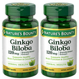 Nature's Bounty Ginkgo Biloba, capsule, soutien potentiel des fonctions cérébrales et de la mémoire.