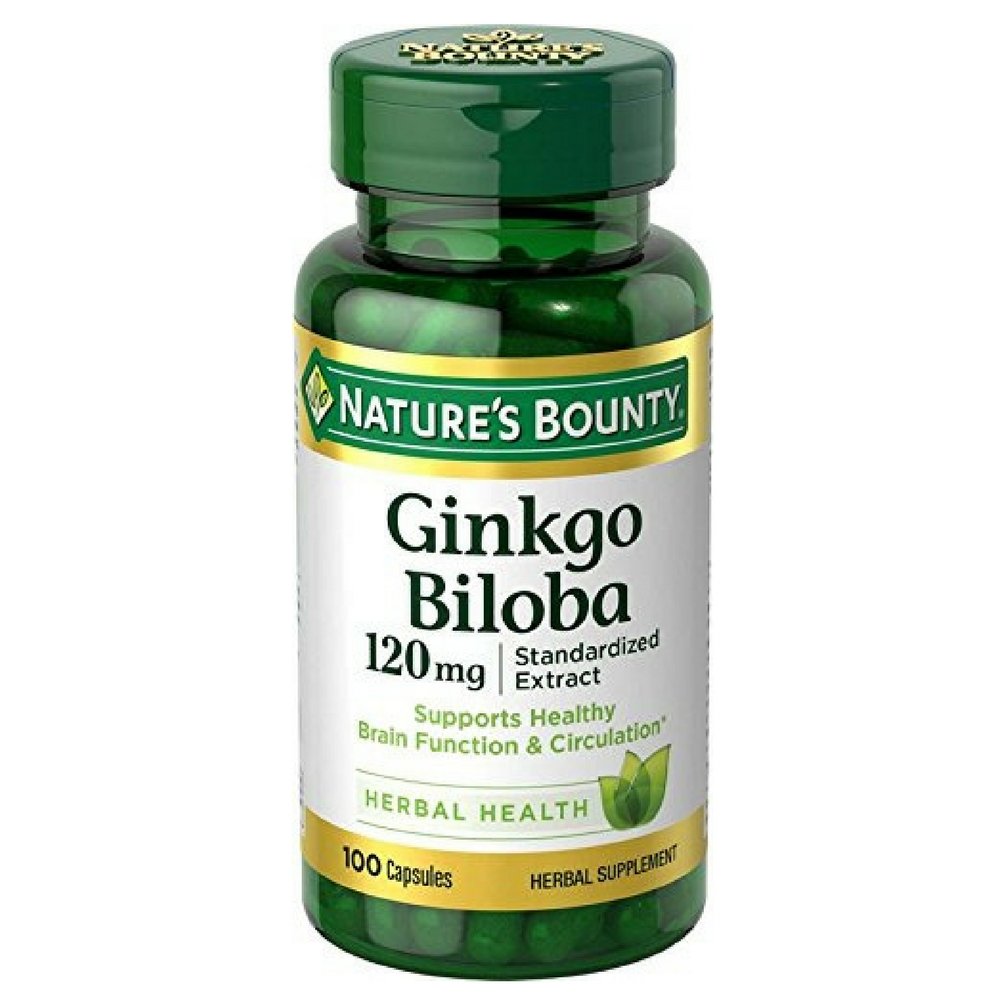 Nature's Bounty Ginkgo Biloba gélules: soutien mémoire et circulation saine