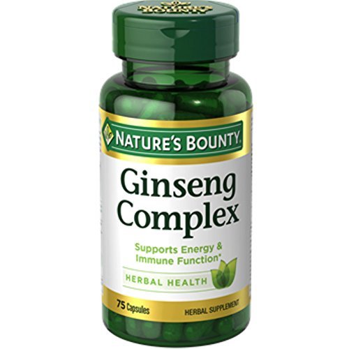Nature's Bounty Ginseng Complex – gelules, soutien énergie et bien-être quotidien.