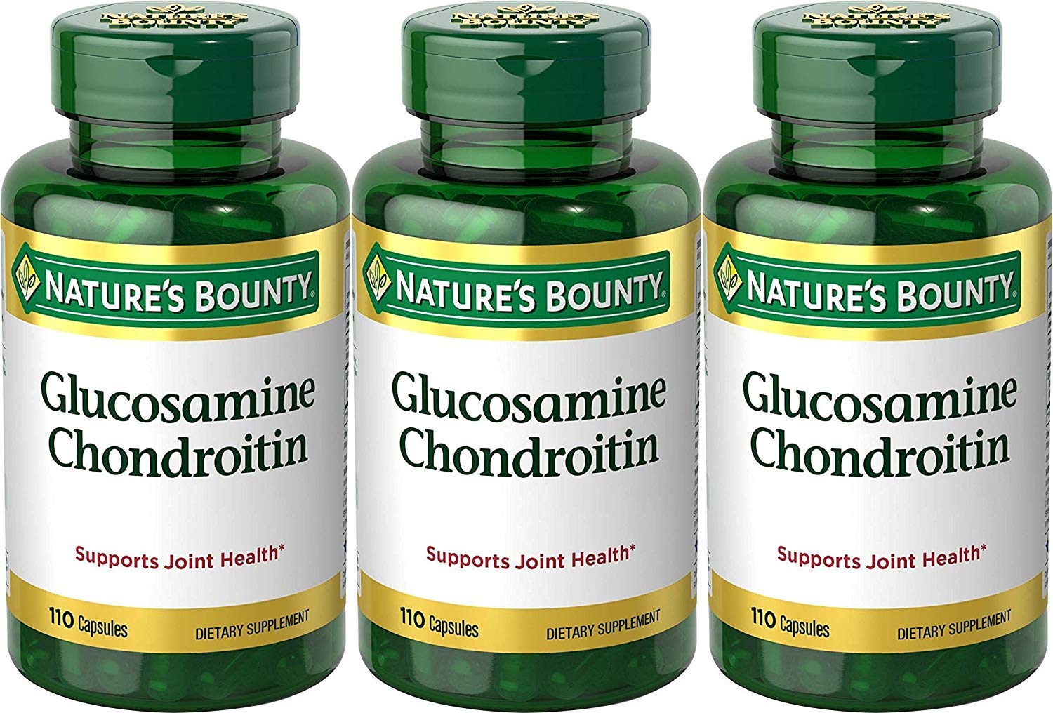 Nature's Bounty Glucosamine Chondroitin Complex – bouteille, soutien potentiel à la mobilité articulatoire