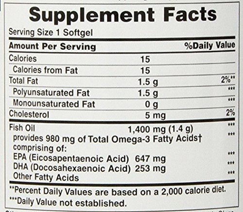 Nature's Bounty huile poisson 1400 mg - capsules: résultat pratique pour une routine complémentaire.