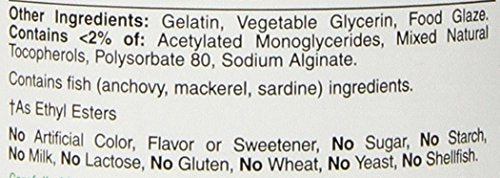 Nature's Bounty huile poisson 1400 mg - étiquette: informations claires et faciles à lire.