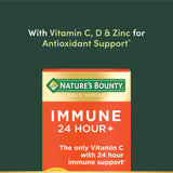 Nature's Bounty Immunité 24h - étiquette claire pour vérifier les ingrédients et les nutriments.