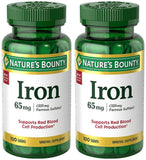 Photo du pack Nature's Bounty Fer 65 mg, comprimé, soutien potentiel des globules rouges