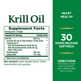 Nature's Bounty Krill Oil – étiquette produit, astaxanthine naturelle incluse