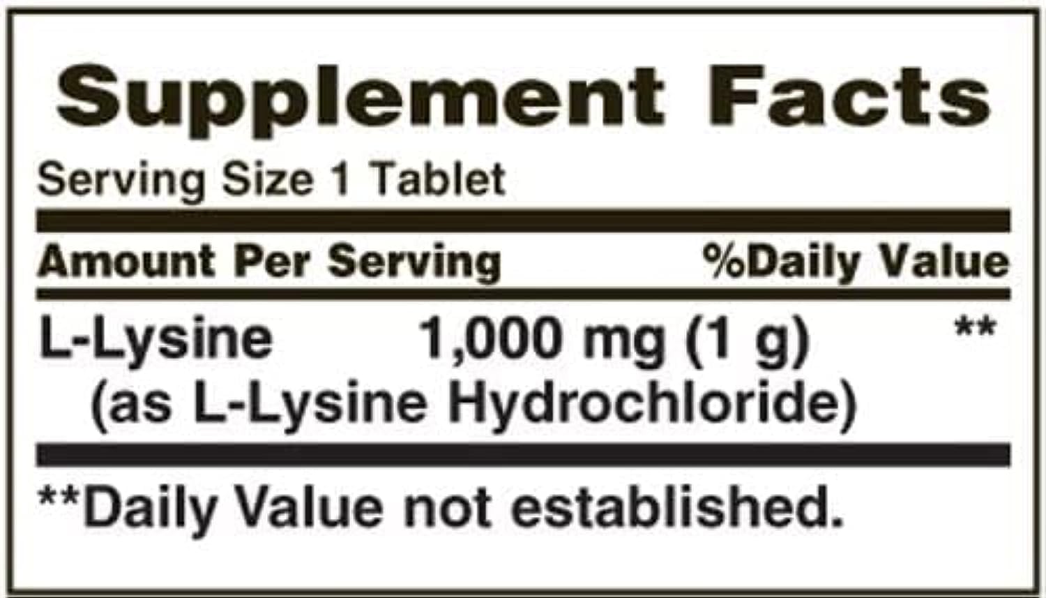 Nature's Bounty L-Lysine, notice d'utilisation, conseils simples pour une utilisation pratique.