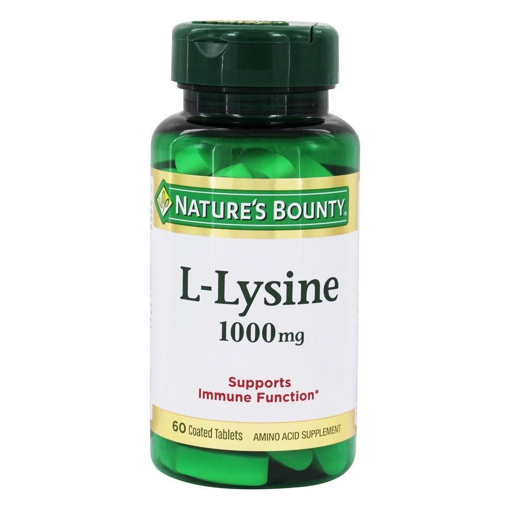 Nature's Bounty L-Lysine 1000 mg, format pratique pour chaque jour