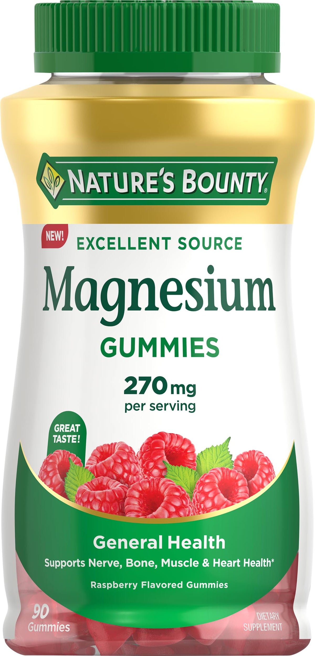 Nature’s Bounty Magnésium Citrate Gommes : flacon pratique pour votre routine quotidienne.