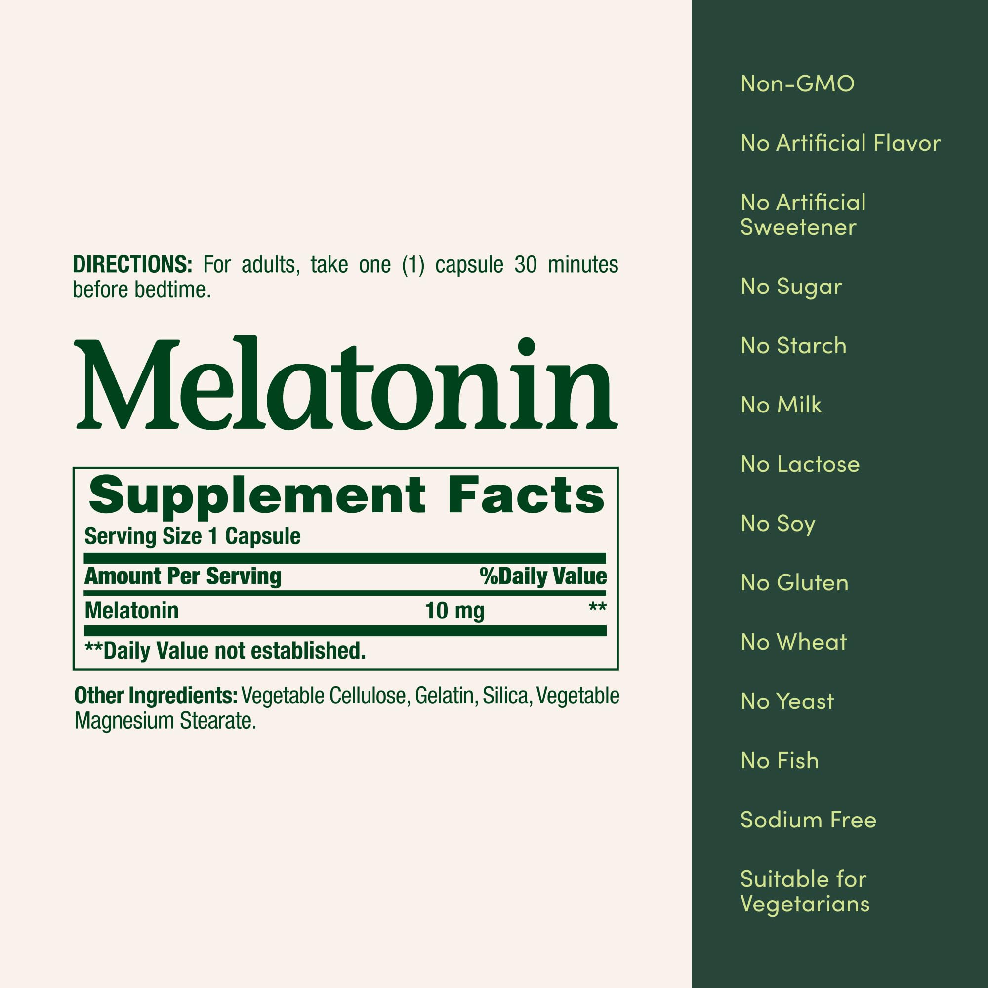 Nature's Bounty Mélatonine 10 mg, rituel doux pour favoriser le sommeil