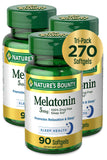 Nature's Bounty Mélatonine – Bouteille favorisant sommeil paisible et relaxation nocturne.