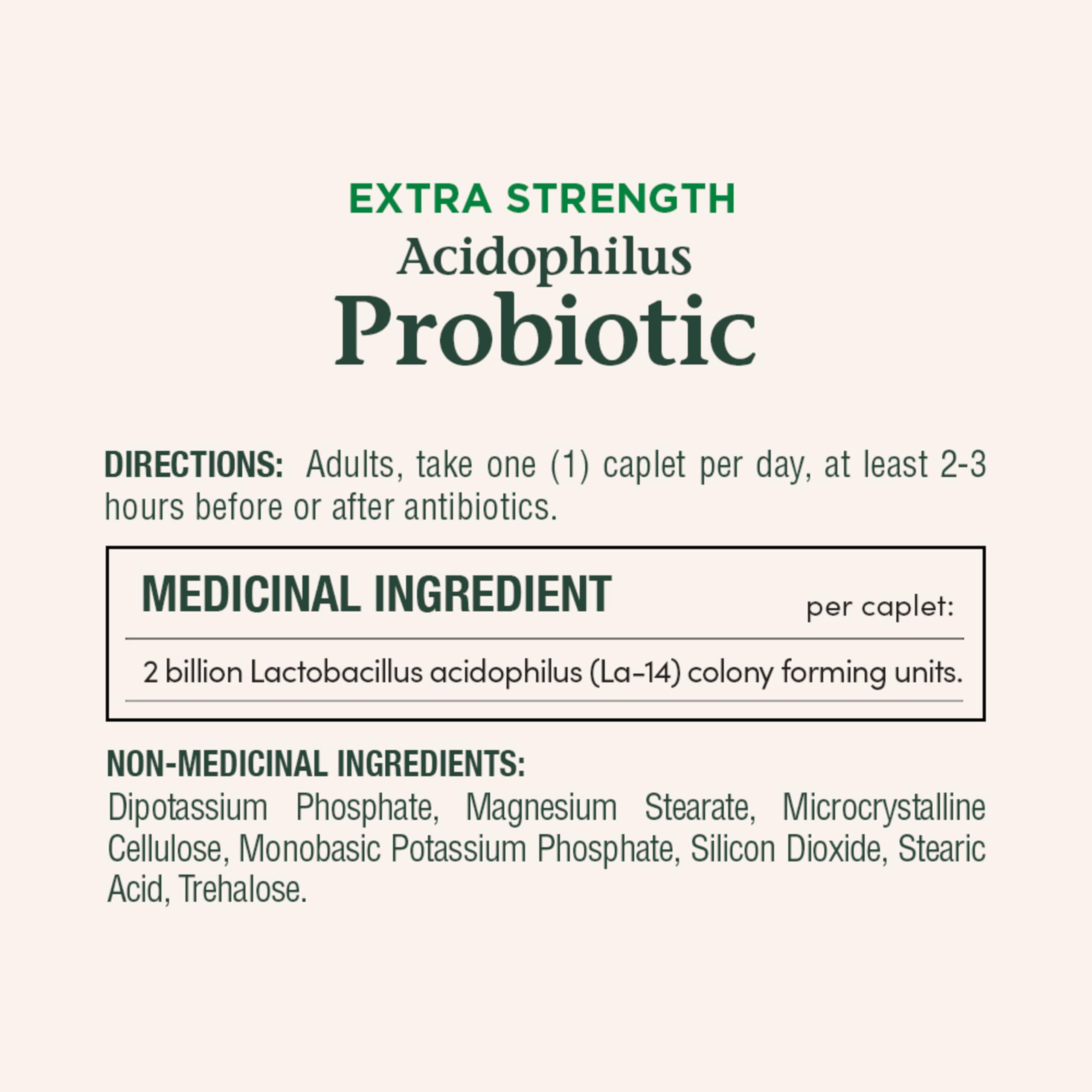 Nature's Bounty microorganismes probiotiques vivants, contribuent à l'équilibre intestinal.
