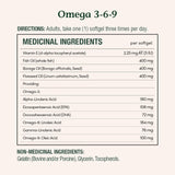 Nature's Bounty Omega-3-6-9 ingrédients clés: poisson, bourrache et lin.