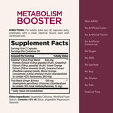 Nature’s Bounty Optimal Solutions Metabolism Booster — étiquette claire et informations essentielles.