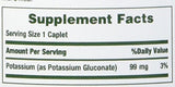 Nature's Bounty gluconate de potassium, caplets-ouvertes: prise pratique au quotidien.