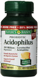 Nature's Bounty Probiotic Acidophilus comprimés dans flacon, soutien digestif général.
