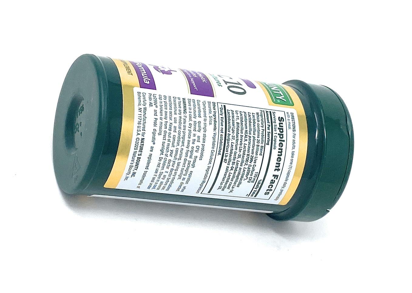 Nature's Bounty Probiotique 10 — emballage pratique pour routine bien-être