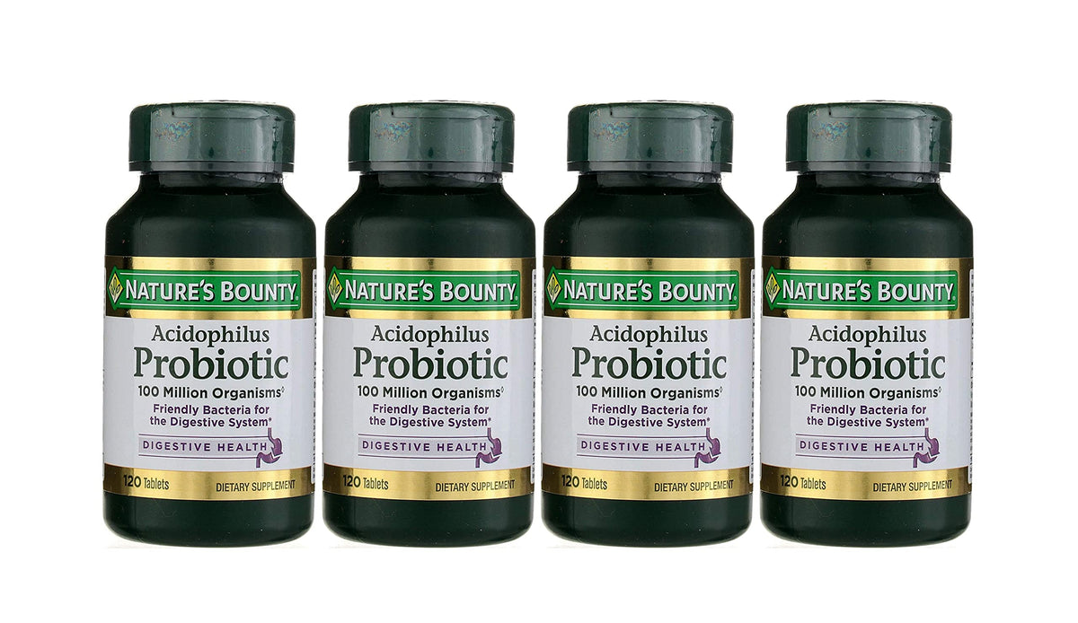 Nature's Bounty Acidophilus Probiotics : bouteille pour le soutien digestif quotidien