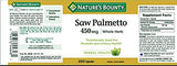 Nature's Bounty Saw Palmetto, lot de 2 boîtes: pratique et facile à intégrer.