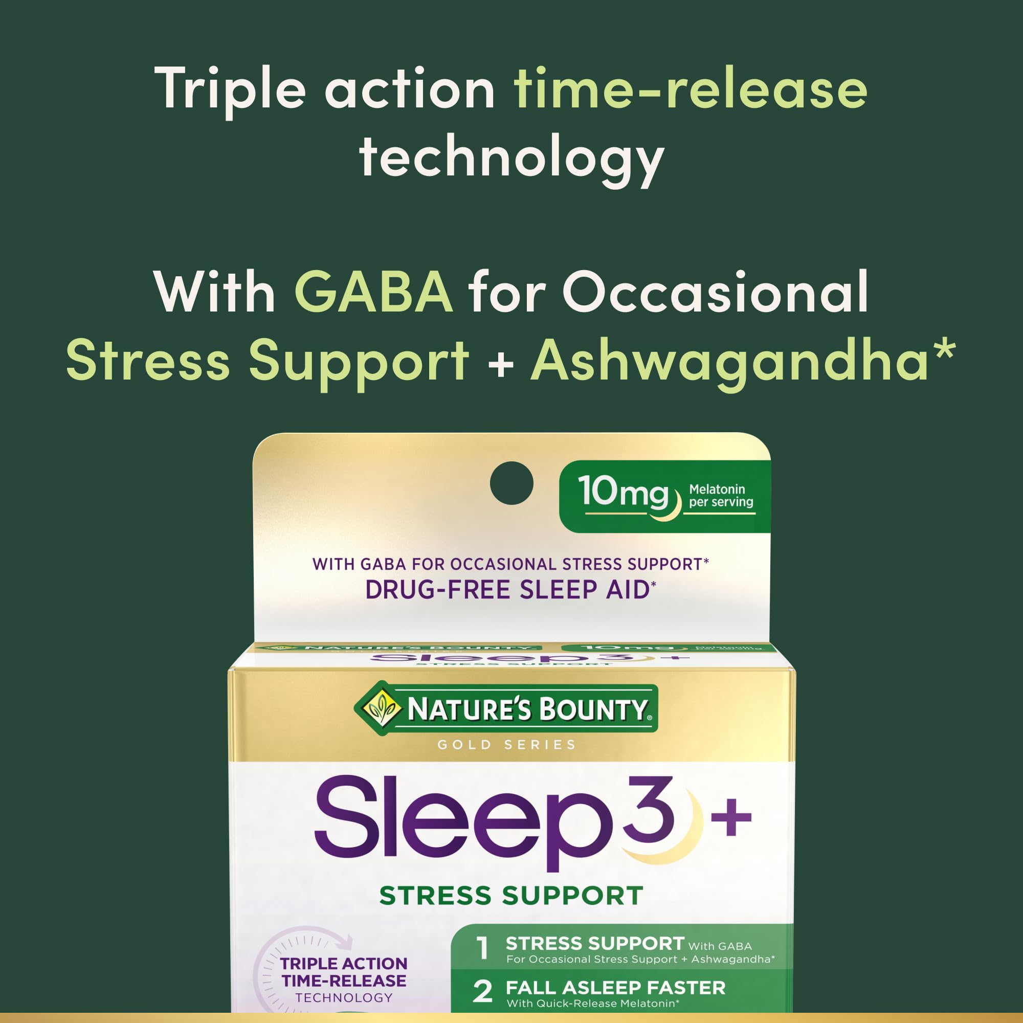 Sleep3+ mélatonine 10 mg – aide à s'endormir plus vite