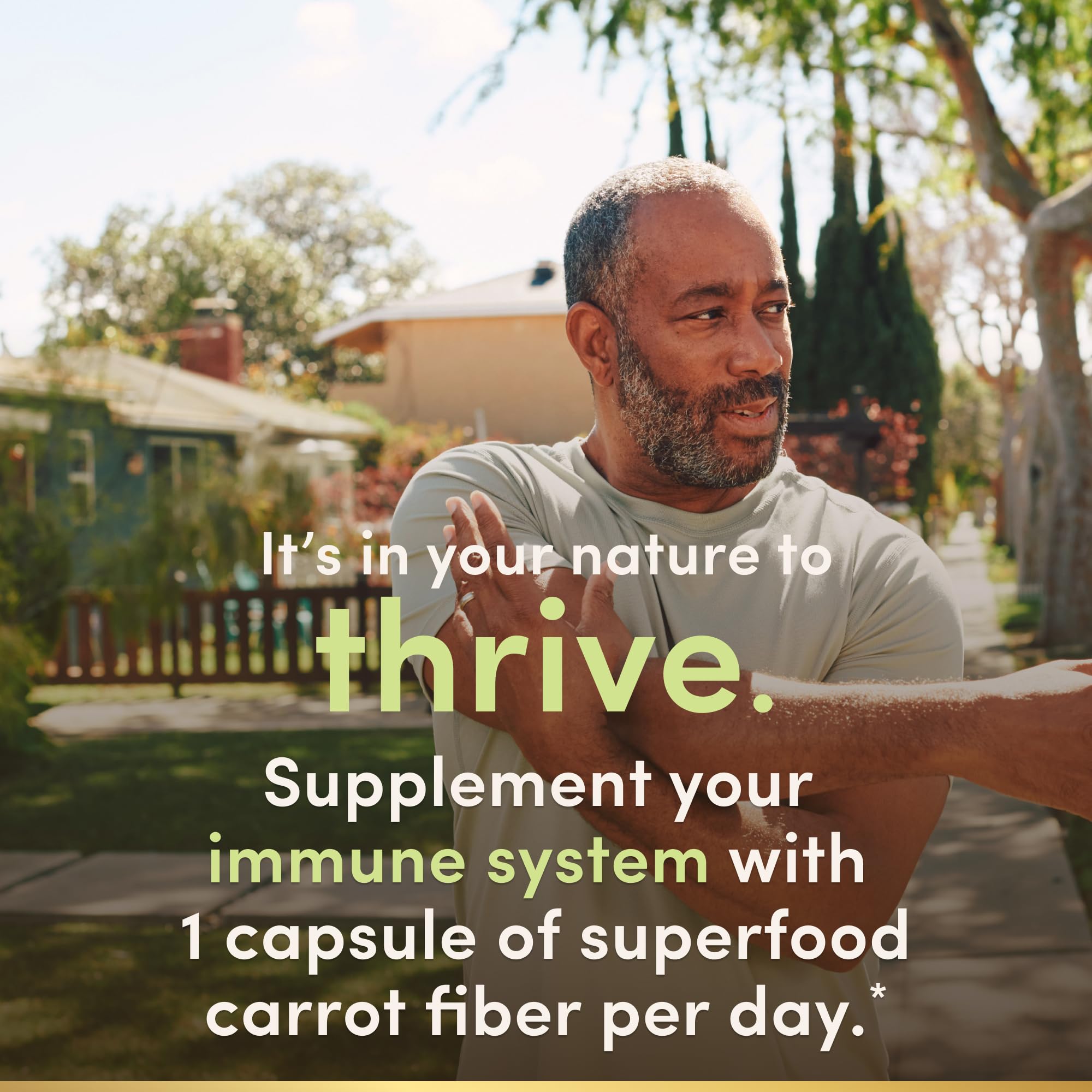 Nature’s Bounty Superfoods Plus Immune – Fibres de carotte: soutien potentiel à l’immunité quotidienne.