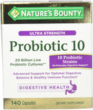 Nature's Bounty Ultra Fort Probiotiques 10 – capsules, soutien digestif quotidien.