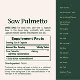 Nature's Bounty Saw Palmetto usage avec repas routine simple