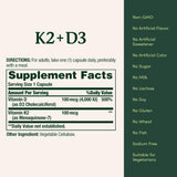 Nature’s Bounty D3 K2 — usage quotidien possible, soutien potentiel.